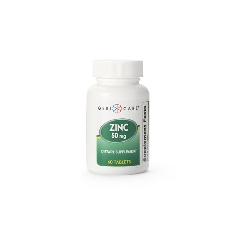 Gericare Zinc Sulfate 50 mg Strength Tablet 60 per Bottle