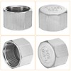 sourcing map Hex End Cap 304 Stainless Steel Nut, NPT