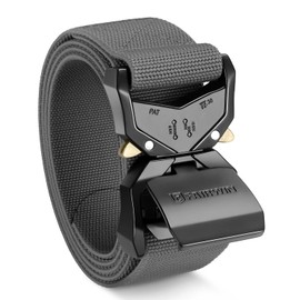 FAIRWIN Tactical Belt, 1.5" Nylon Web Military Hiking Rigger Work Belts for Men with Heavy-Duty Quick-Release Buckle