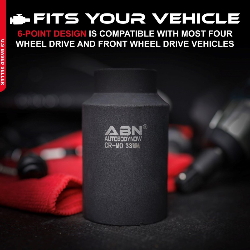 ABN - Llave de vaso para tuercas de eje, 1/2