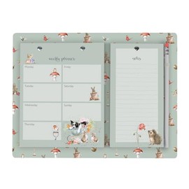 Wrendale Designs - 'Garden Friends' garden animal Weekly & Shopping Planner Pad