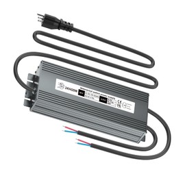 24V 420W Low Voltage Transformer, IP67 Waterproof Outdoor LED Power Supply Driver, AC 100-130V to DC 24V Converter Power Adapter for Indoor Outdoor LED Light, Computer, Landscape Lighting Project