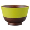 Kawai, Traditional Japanese Color, Wingback Coating Soup Bowl, Young Leaves Color, Size: Approx. φ4.2 inches (10.8 cm), H7 inches (043067 mm)