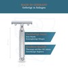 MERKUR Safety Razor 41C, Classic with Hexagonal Handle, Gloss Chrome,