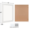 Ruomeng Rectangular Wall Mirror 16" x 20" for Bathroom, Bedroom,