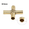 10mm Brass Hose Tail Barb Fitting Cross 4 Way Water