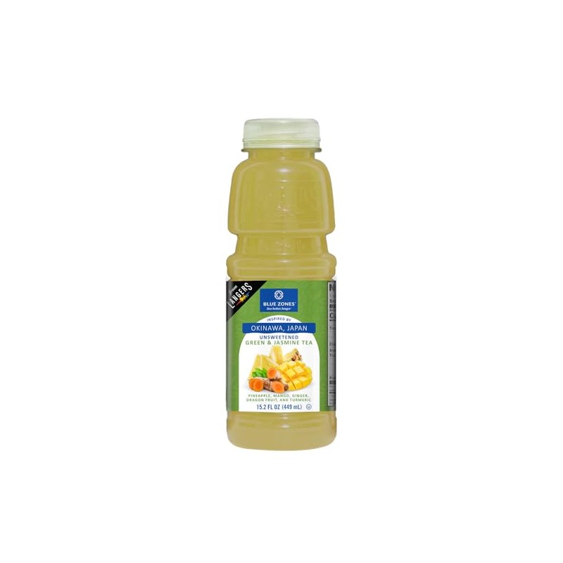 Langers Blue Zones Inspired Unsweetened Tea, Green & Jasmine Tea