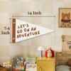 MOFUYU Playroom Decor Pennant Banners Flags,Boy Nursery Decor,Let's Go On