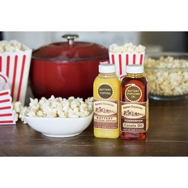 Amish Country Popcorn | Buttery Popcorn Toppings | 2 Pack - 1 Buttery Topping & 1 Canola Oil | Old Fashioned, Non-GMO and Gluten Free
