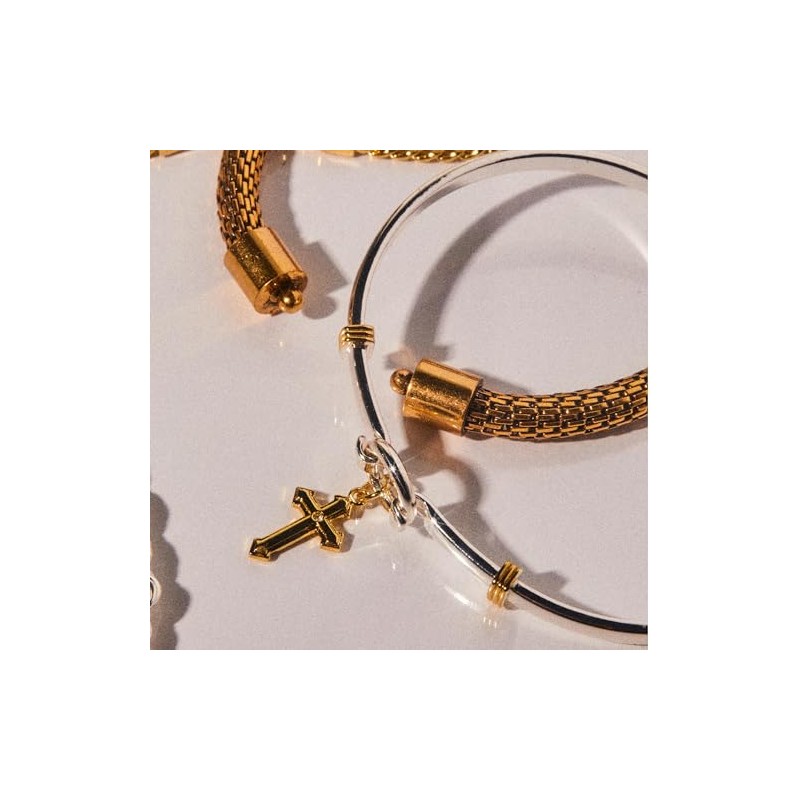 Alex and Ani Cross Clip Bangle