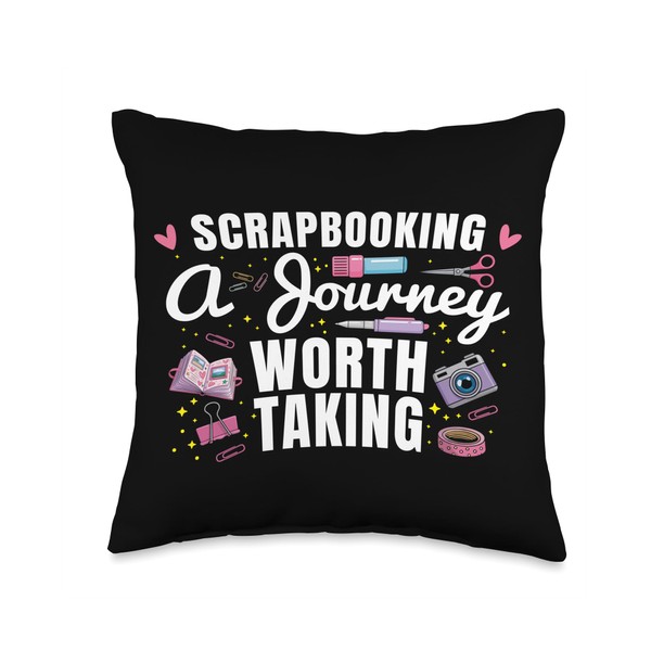 Funny Scrapbooking A Journey Woth Taking Gear Crafting Tools Throw