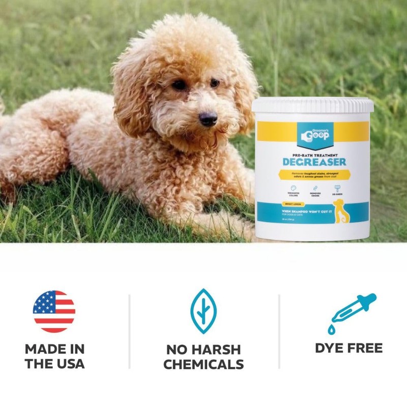 Groomer’s Goop Pre-Bath Pet Degreaser Treatment - Professional Strength Formula