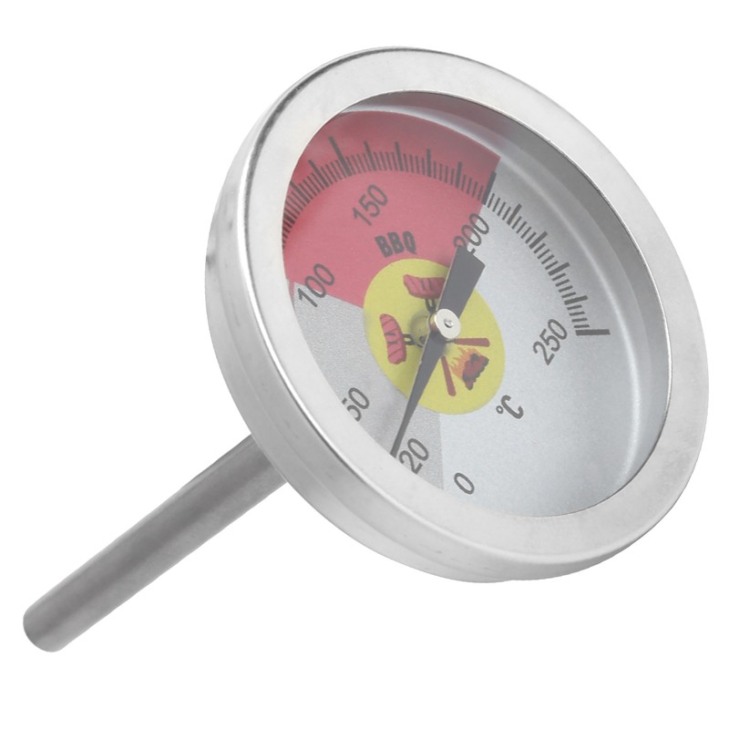 0‑250℃ Grill Thermometer Stainless Steel Oven Pointer Thermometer Temperature Gauge