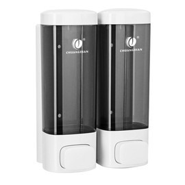 Chuangdian Wall Mounted Soap Dispenser White 320ml x 2 Chambers
