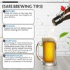 YEBODA 16 oz Amber Glass Beer Bottles for Home Brewing