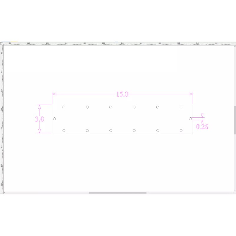 Sundown Audio Blank 15” X 3” Plexiglass Viewing Window 3/4"