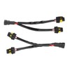 Headlight 2 Way Splitter Cable Socket Harness Male to Female
