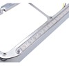 LEAVAN 2x Chrome Headlight Bezels 12" Amber LED Light with