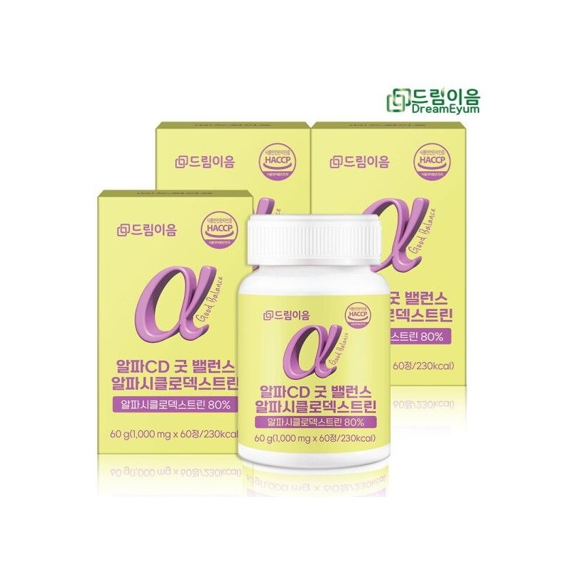 드림이음 [Dream Eum] Alpha CD Good Balance Alpha Cyclodextrin 1000mg