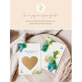 Jolicoon Tarjeta de rascar Vamos a tener un bebé con sobre - Anunciar embarazo bebé