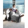 YnM Chunky Throw Blanket, Medium-Weight, Hand Knitted, Skin Friendly, Ventilated
