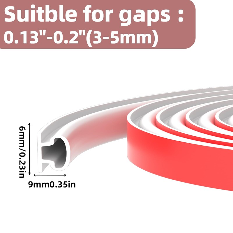 Weather Stripping Door Seal Strip,Door Weather Stripping,Self-Adhesive Door Seal Strip