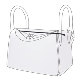 DGAZ バッグインナーバッグ ハンドバッグシェイパー 自立 トートバッグインサイト 手作り シルク サテン Lindyリンディ Bags（ホワイト、LD30）