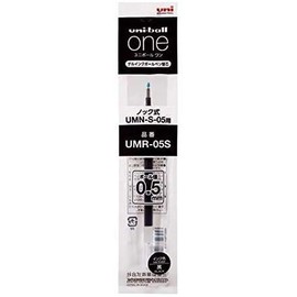 Mitsubishi Pencil UMR05S.24 Uni-Ball One Refill, 0.02 inch (0.5 mm), Black
