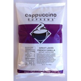 Cappuccino Supreme Great Lakes French Vanilla 2 lb bag Instant Cappuccino Mix