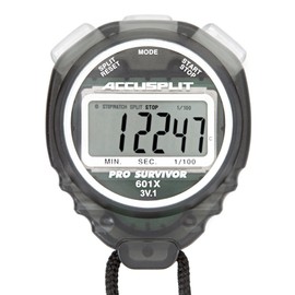 ACCUSPLIT Pro Survivor - A601XBK Stopwatch, Clock, Extra Large Display (Smoke)