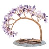 Nupuyai 4.5-5.2" Copper Wire Healing Crystal Money Tree for Good