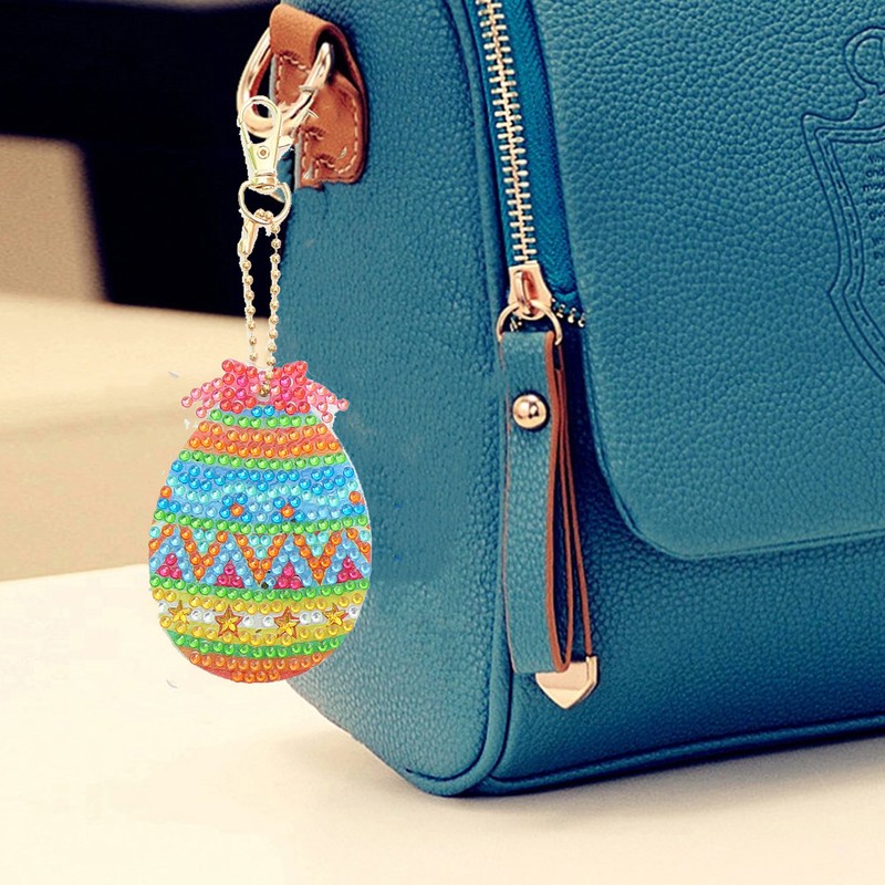 5pcs Diamond Painting Keychain Kit Handmade DIY Cute Shape 5D