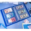 30 Pack 180 Pockets 11 Hole Currency Collection Sleeves, Cash