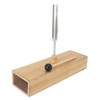256Hz Tuning Fork with Wood Resonance Box and Hammer Sound