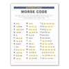 Zieglerworld Laminated International Morse Code & Phonetic Alphabet Large Print