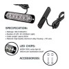 Gran compañía 2 Barra Led Lateral Faro Strobos Auto Moto