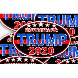 FIREFIGHTERS for TRUMP 2020 Trump Political Mini Stickers Decals 3" 10-pack