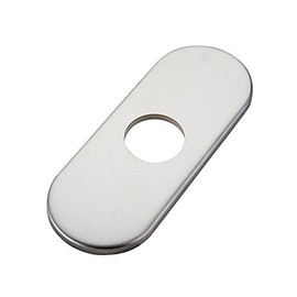 Homevacious 6" Sink Hole Cover Deck Plate for Bathroom Vanity Sink Faucet Escutcheon Brushed Nickel Stainless Steel Faucet Hole Cover Plate