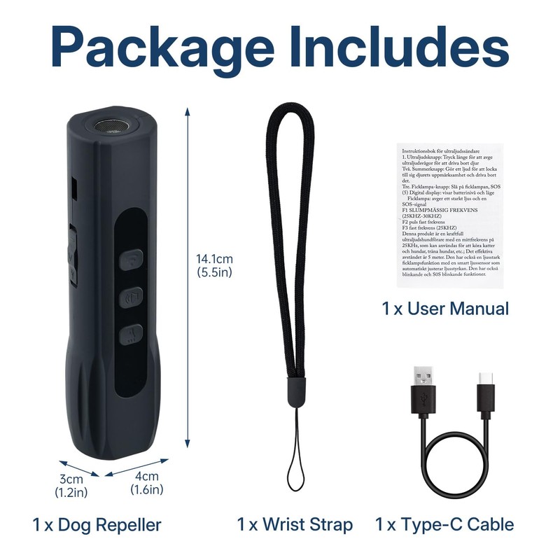 Mcbazel Anti-Bark Ultrasonic Device, Anti Bell Device Dogs 30 Feet