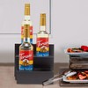 GOVOKOI Black Wood Coffee Syrup Rack Organizer, 3 Tier Syrup