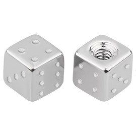 Pair of 316L Steel Dice Piercing Clasps, Stainless Steel