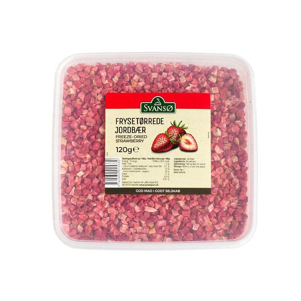 Freeze Dried Fruit, Crushed Strawberry, Made in Poland, 4.2 oz (120 g), Strawberry Topping