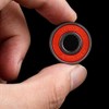 Red Silver ABEC-9 608 RS Skateboard Longboard Bearings (8PCS)