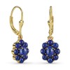 Shop LC Blue Lapis Lazuli Dangle Earrings for Women 18K