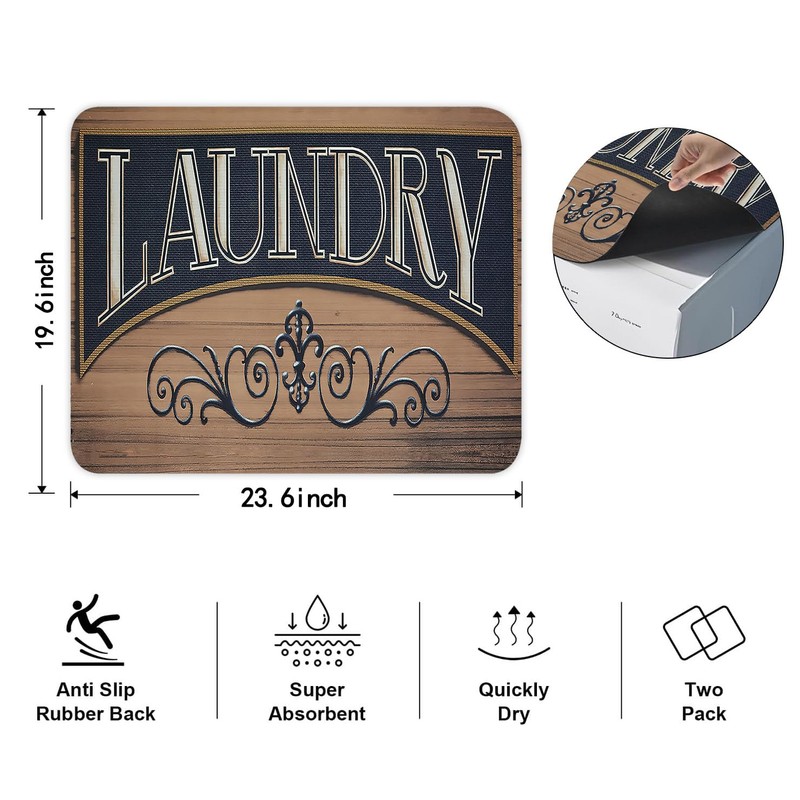 2PCS Washer and Dryer Covers for the Top,Non-slip Dryer Top
