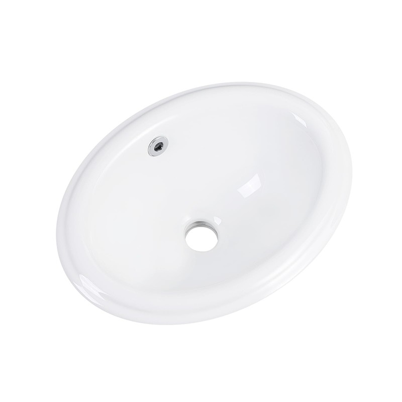 Bathroom Vessel Sink 16'' x 12'' Semi Recessed Bathroom Sink