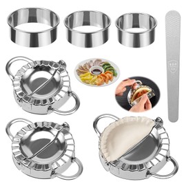 MumdoYAL 7 pieces ravioli shaper, dumpling maker, ravioli cutter, ravioli maker, dough bag shaper, ravioli cookie cutter set, kitchen tools, dumplings, ravioli