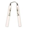 Playwell Foam Rubber Safety Training Nunchucks - All White Dragon Chain