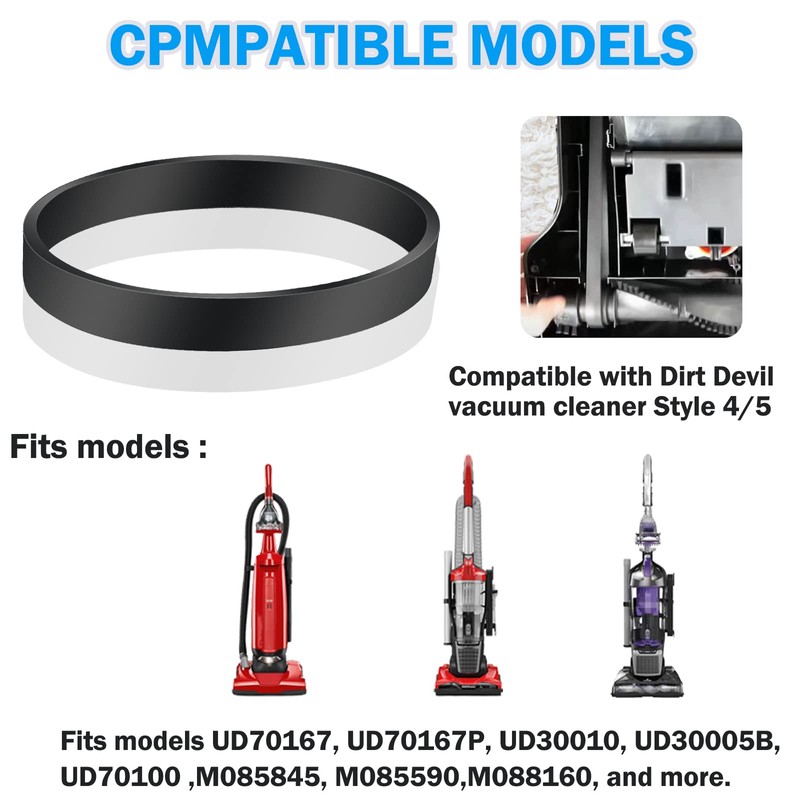 Vacuum Belt Replacement for Dirt Devil Style 4/5 Featherlite/Powerlite/Swivel Glide/Power
