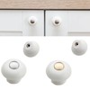 PCS Cabinet Knobs Ceramic Zinc Alloy Cabinet Handles Kitchen Drawer